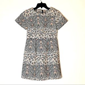 H&M, size 6, blue/orange/white dress